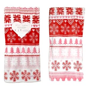 New! Betsey Johnson Ultra Soft Pink Christmas Plush Throw